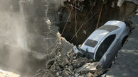 فیلم تخریب یک ساختمان در پی تصادف هولناک وسط چهارراه!