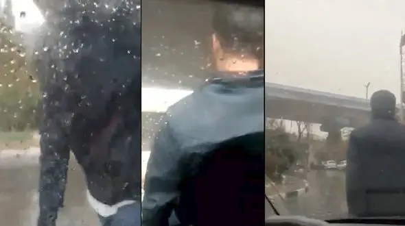 فیلم / اقدام شجاعانه خانم راننده باهوش در برابر مرد گستاخ