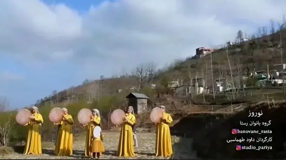 ببینید/ اجرای آهنگ نوروز توسط گروه بانوان رستا + فیلم