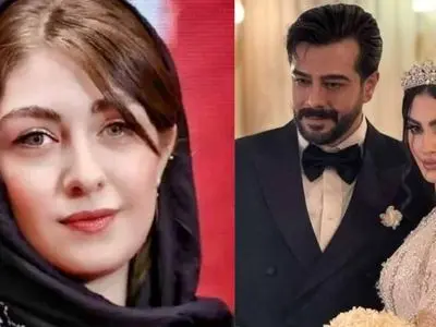 فیلم جدید از مراسم باشکوه مریم مومن  و حضور پررنگ الیکا ناصری به عنوان مهمان ویژه  / اقا داماد هم هستند