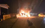 حادثه دلخراش رانندگی در حوالی شهرک واوان / راننده زنده زنده در آتش سوخت + تصاویر
