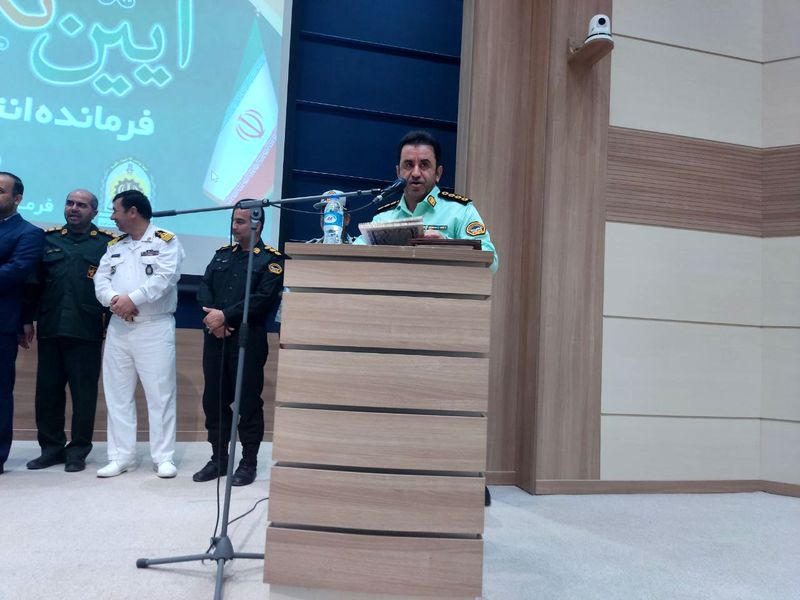 مراسم تودیع و معارفه فرمانده انتظامی آبادان