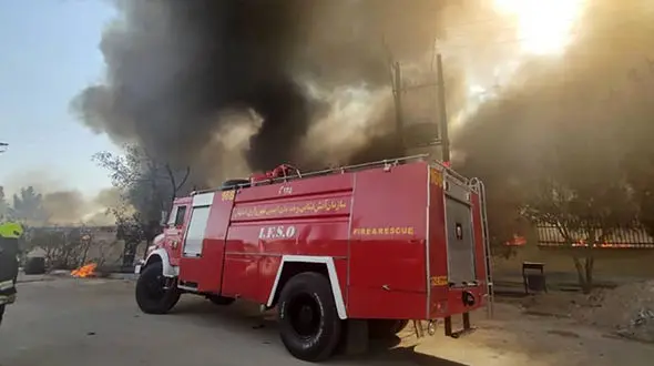 حریق در دل مدرسه ابتدایی در خاش/ به خیر گذشت