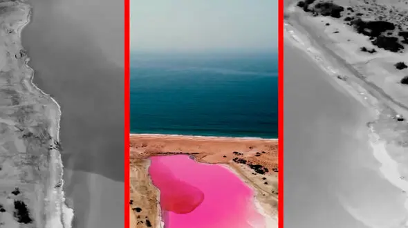 فیلم دریاچه صورتی در دل دریای مکران