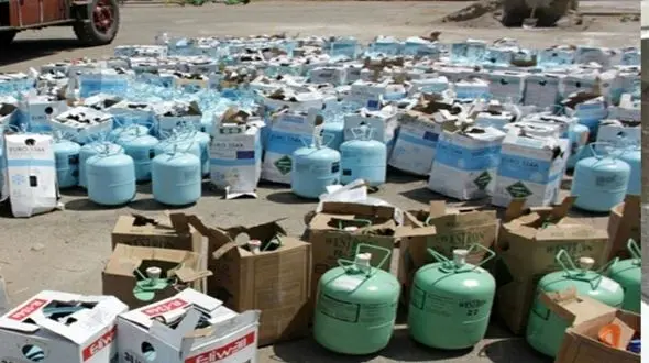 کشف ۴۵۰ کپسول گاز کولر قاچاق در بار هندوانه 