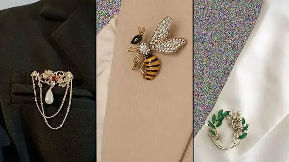 ۱۵ سنجاق سینه خاص برای استفاده روزمره و مهمانی‌ های لاکچری