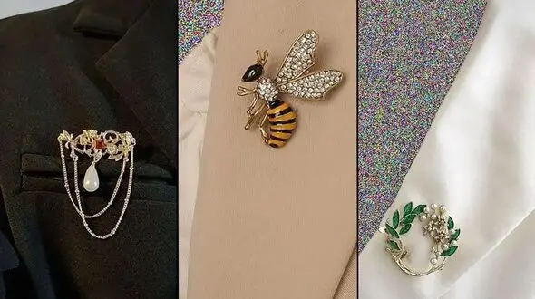 15 مدل سنجاق سینه خاص برای استفاده روزمره و مهمانی‌ های لاکچری