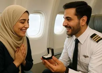 فیلم / خلبان ایرانی هواپیما رو سپرد دست کمکش و  رمانتیک از خانم مسافر صندلی شماره 1 خواستگاری کرد ...