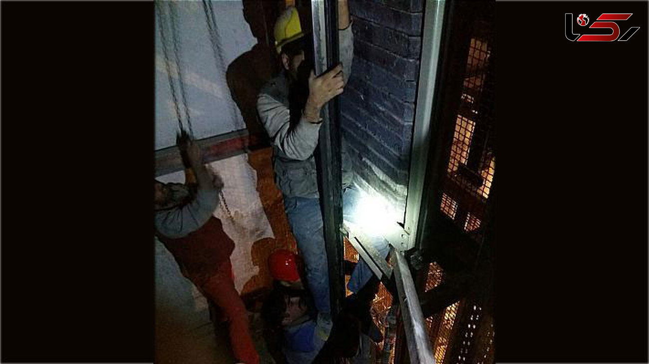 حادثه هولناک برای کارگر نصاب آسانسور+ عکس
