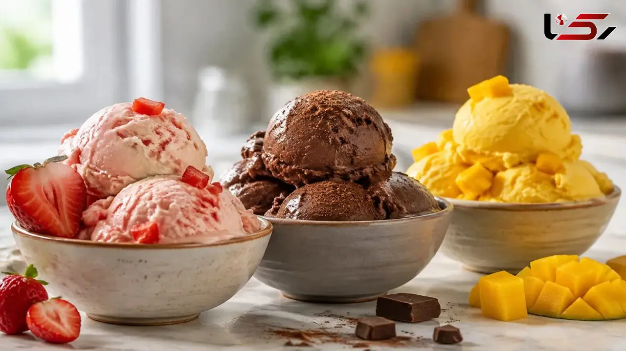 طرز تهیه بستنی بدون خامه و بدون ثعلب؛ یک دسر کم‌ کالری برای روزهای گرم تابستان