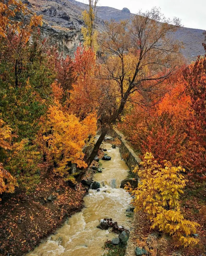 روستای سنگان و پاییز هزار رنگ