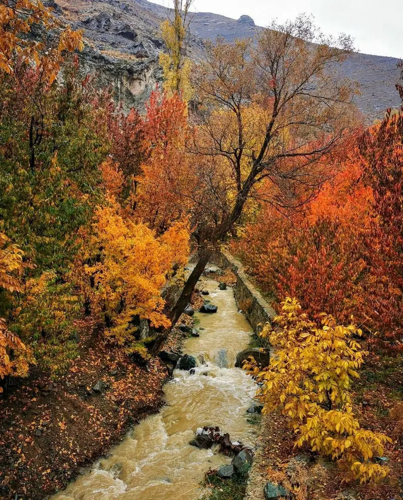 روستای سنگان و پاییز هزار رنگ