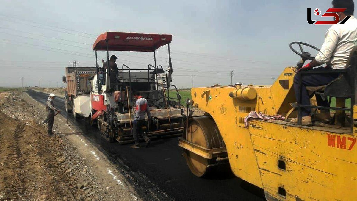 اجرای آسفالت محور روستاهای کلاته حسن آباد و صالح آباد در نیشابور 