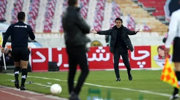 فیلم اعتراض مجیدی به صحنه آفساید  دربی 