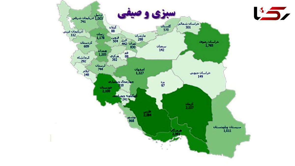 این استان های کشور برای تولید سبزی و صیفی انتخاب شدند + اینفوگرافیک