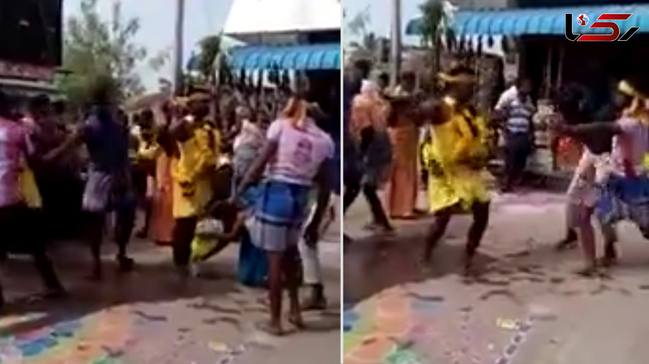 عاقبت رقص هندی وسط خیابان ! + فیلم