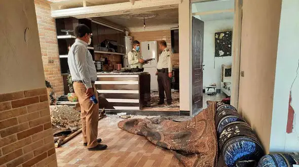 زنده زنده سوختن مرد یاسوجی در انفجار هولناک + عکس 