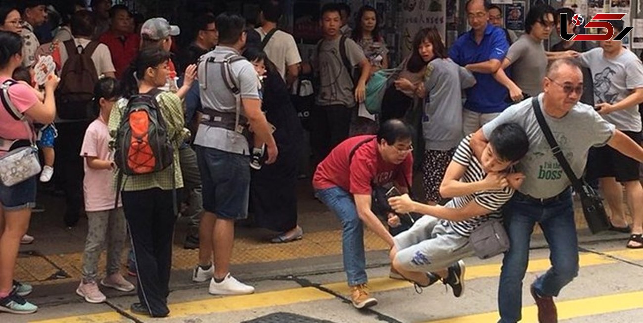  صحنه‌های خشونت‌بار درگیری در یک فروشگاه لاکچری / در هنگ کنگ رخ داد + فیلم