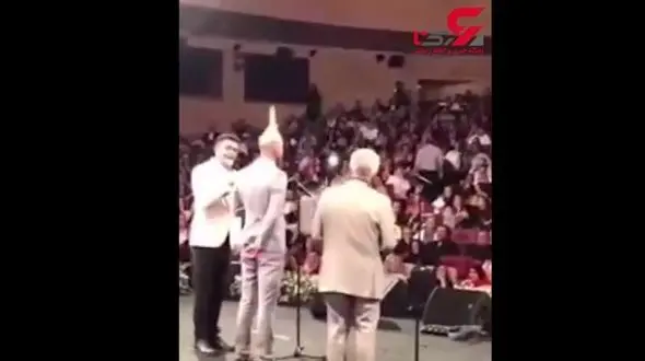 آتش گرفتن ارشا اقدسی در جشن حافظ +فیلم 