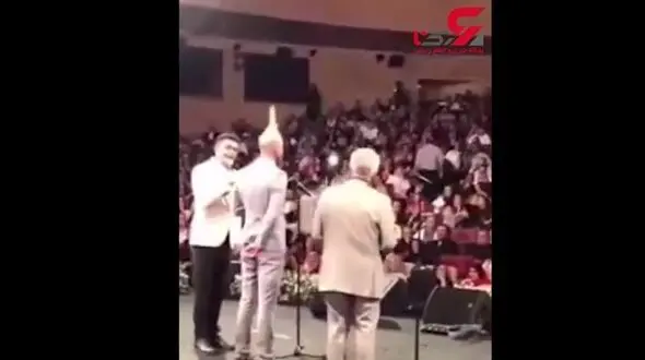 آتش گرفتن ارشا اقدسی در جشن حافظ +فیلم 