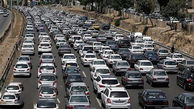ترافیک سنگین در آزادراه کرج - تهران / 16 استان کشور بارانی است
