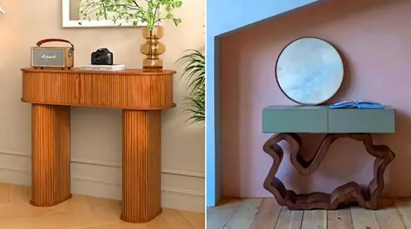 بهترین کنسول‌ های چوبی مدرن؛ 15 طرح خاص برای دکوراسیون داخلی