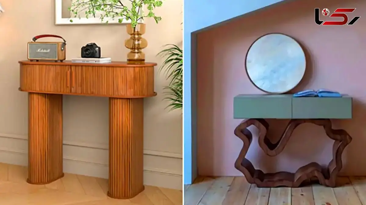 بهترین کنسول های چوبی مدرن؛ 15 طرح خاص برای دکوراسیون داخلی
