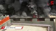 10 مصدوم در آتش سوزی بزرگ لوازم یدکی موتور در میدان رازی / خیابان مولوی بسته شد + فیلم و عکس