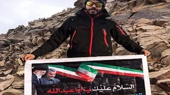 کار بزرگ جوان خرمشهری به عشق امام حسین(ع) و سردار سلیمانی + عکس