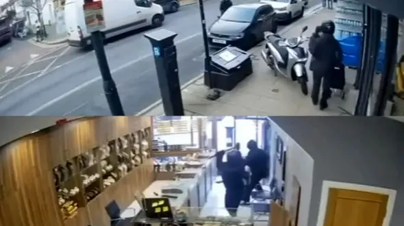 فیلم لحظه حمله با قمه به فروشگاه آب‌طلایی / مردم مقابل مجرمان ایستادند