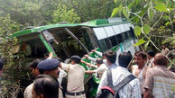 مرگ دردناک 6 افسر پلیس در سقوط اتوبوس به دره / در هند رخ داد