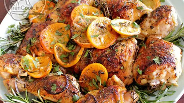 تهیه مرغ کبابی با طعم مرکبات