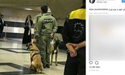 نگاه بازیگر معروف به تدابیر امنیتی در مترو+ عکس