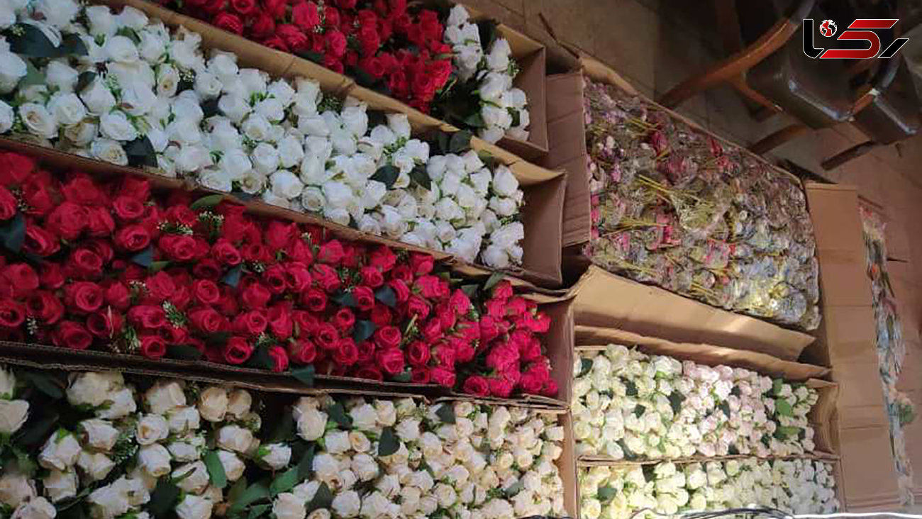 کشف 40 هزار گل خارجی میلیاردی در یک انبار / در تهران فاش شد