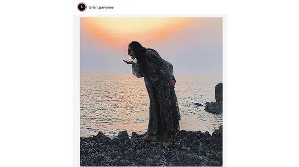 شیرین کاری در عکاسی به سبک بازیگر زن پرحاشیه! +عکس