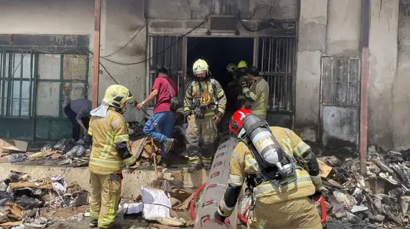 آتش سوزی امروز در بازار بزرگ تهران + جزئیات 