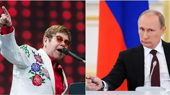 جواب دندان شکن پوتین به توهین‌های خواننده همجنسباز  