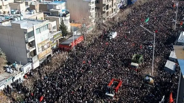  7 میلیون تهرانی در مراسم وداع و تشییع سپهبد حاج قاسم سلیمانی شرکت کردند 