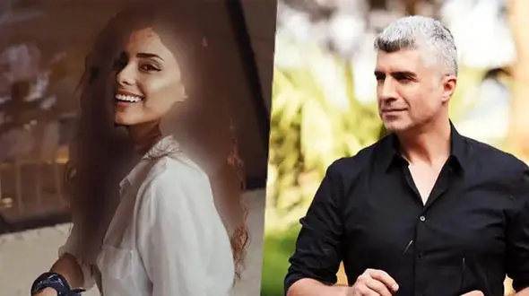 عکس عاشقانه خواننده جذاب ترکیه با زن ایرانی اش ! / فاصله سنی 20 ساله سمر دادگر با اوزجان