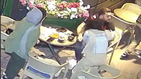 ببینید /  فیلم لحظه سرقت گردنبد مرد جوان در سعادت آباد تهران