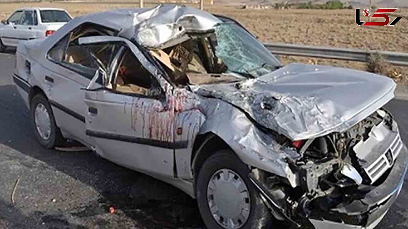 شاخ به شاخ مرگبار 2 پژو در خوزستان 