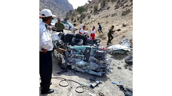 ۳ کشته و یک مصدوم حاصل برخورد زانتیا با پراید+ عکس
