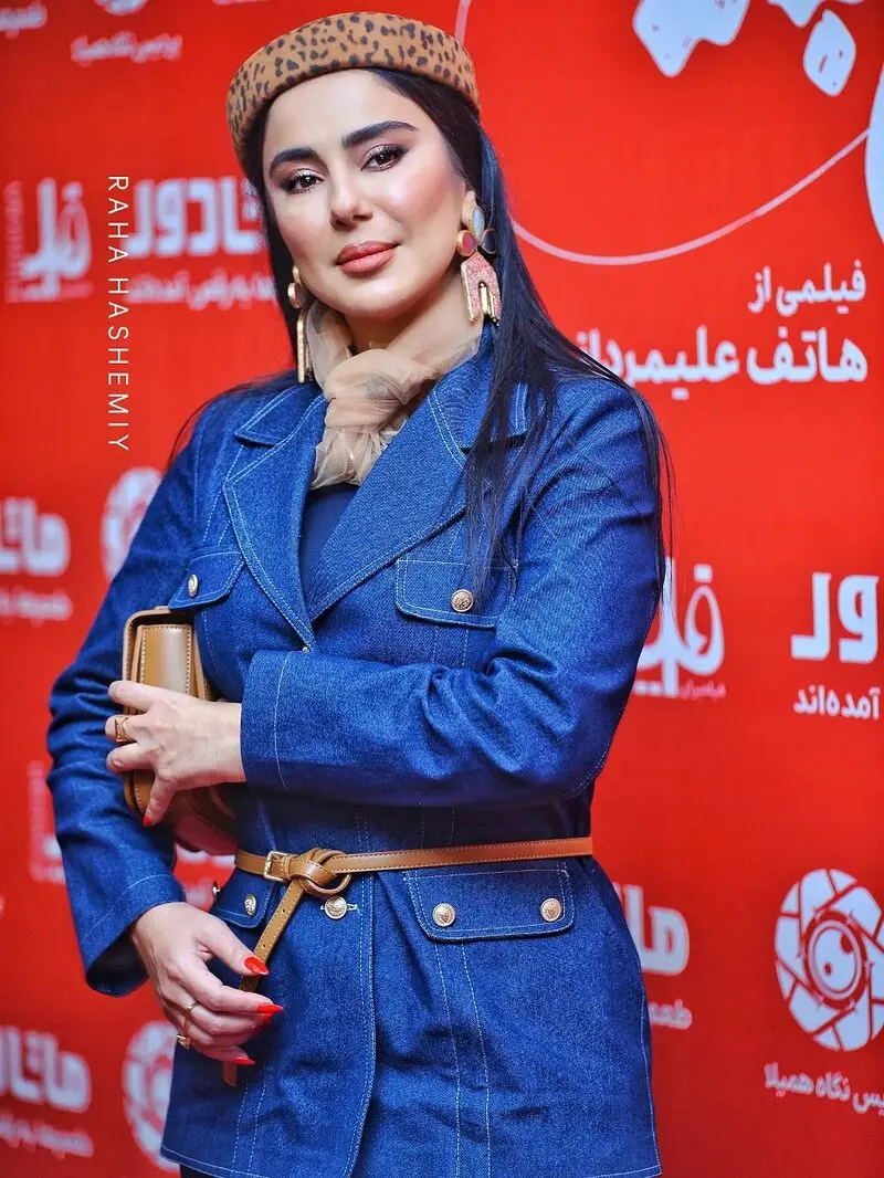 شیدا یوسفی در اکران فیلم کج پیله 3