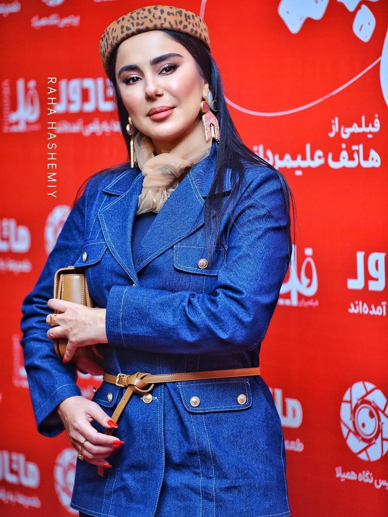 شیدا یوسفی در اکران فیلم کج پیله 3