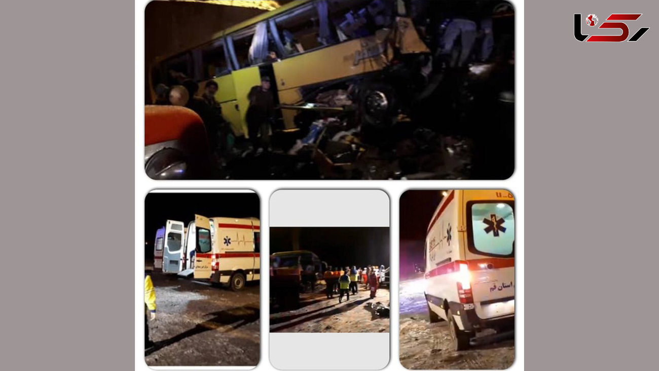 واژگونی اتوبوس در سلفچگان حادثه آفرید + فیلم