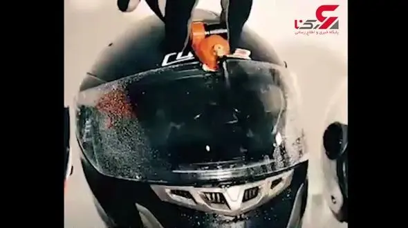 برف پاک کن مخصوص کلاه ایمنی + فیلم 