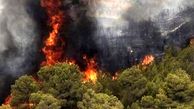 فیلم آتش‌ سوزی گسترده در جنگل‌های گچساران