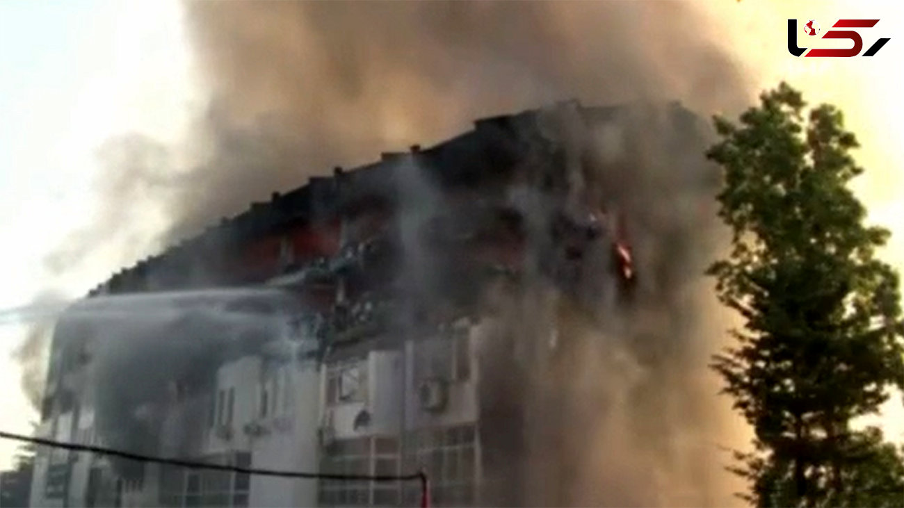 ببینید / تصاویری از آتش‌سوزی گسترده در کارخانه‌ای در استانبول
