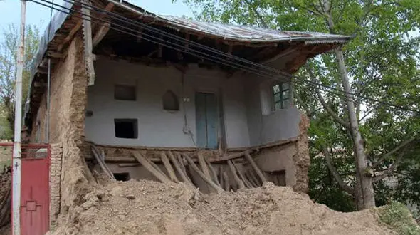 رانش زمین ویرانگر در مینودشت+ تصاویر دردناک