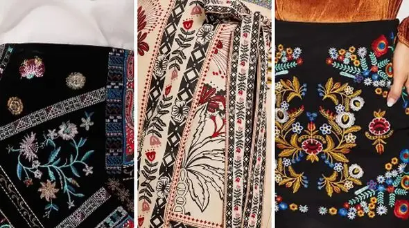 ترکیب خاص دامن سنتی کوتاه و مد روز برای بانوان شیک‌ پوش